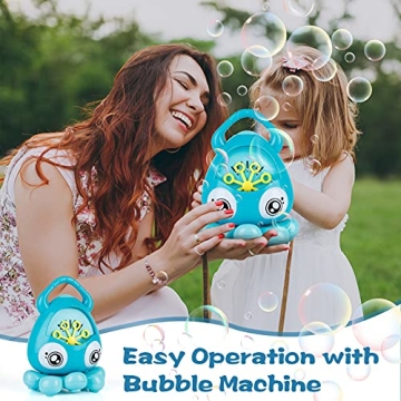INNOCHEER Octopus Bubble Machine for Kids, 3000+ Bubbles