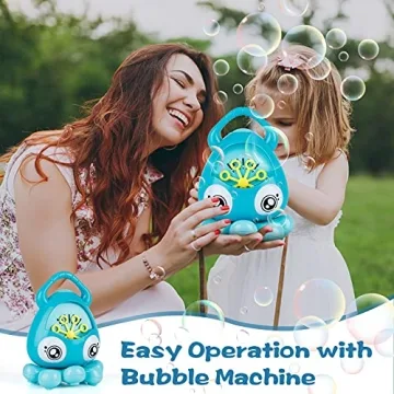 INNOCHEER Octopus Bubble Machine for Kids, 3000+ Bubbles