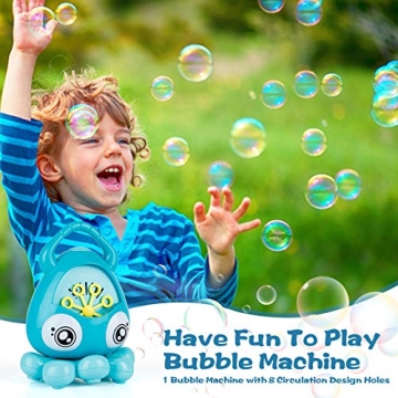 INNOCHEER Octopus Bubble Machine for Kids, 3000+ Bubbles