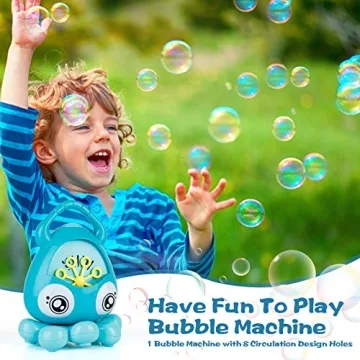 INNOCHEER Octopus Bubble Machine for Kids, 3000+ Bubbles