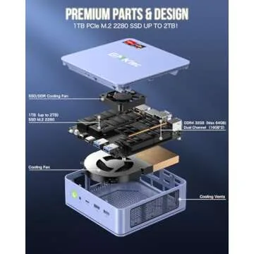 GMKtec M5 Plus Mini PC Ryzen 7 with 32GB RAM