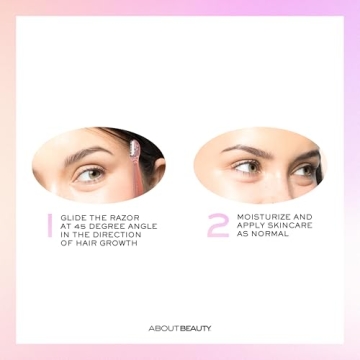 About Face Facial Razor - Gentle Hair Removal Tool for Brows