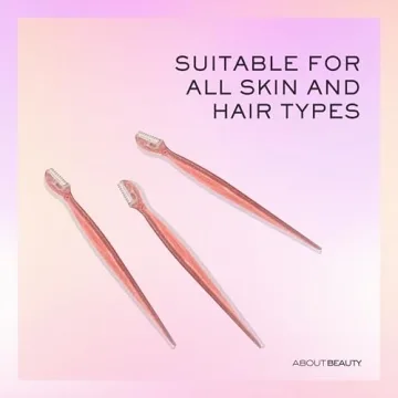 About Face Facial Razor - Gentle Hair Removal Tool for Brows