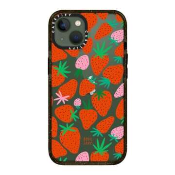 Eco-Friendly CASETiFY Impact iPhone 13 Case - Strawberries