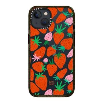 Eco-Friendly CASETiFY Impact iPhone 13 Case - Strawberries