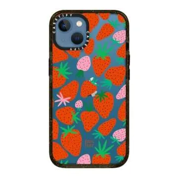 Eco-Friendly CASETiFY Impact iPhone 13 Case - Strawberries