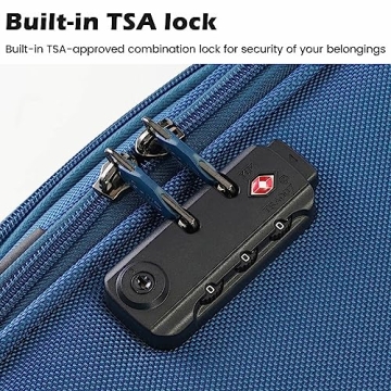 Coolife 4 Piece Luggage Set TSA Lock Spinner Suitcases