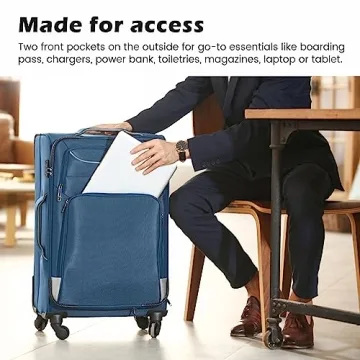 Coolife 4 Piece Luggage Set TSA Lock Spinner Suitcases