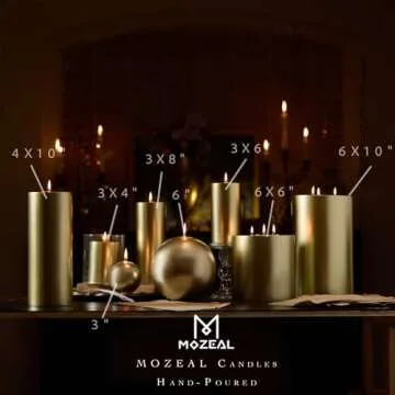 Hand-Poured Unscented Candle Set of 3 for All Occasions