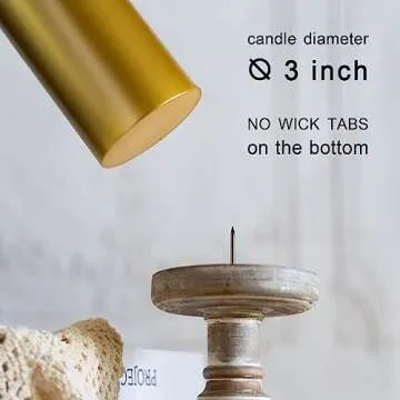 Hand-Poured Unscented Candle Set of 3 for All Occasions