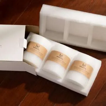 Hand-Poured Unscented Candle Set of 3 for All Occasions