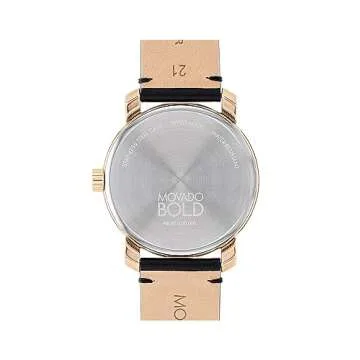 Stylish Movado BOLD Access Men's Watch in Rose Gold and Black