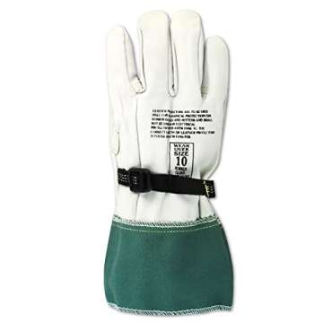 MAGID PowerMaster Low Voltage Leather Linesman Work Gloves, 1 Pairs, Size 11.5 (12604)