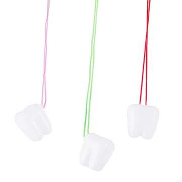 Teeth Storage Box, YOUYA DENTAL Lovely Baby Milk Tooth Fairy Box Tooth Organizer Teeth Save Box Container with Necklace Case Gift