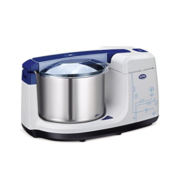 Elgi Ultra Bigg+ 2.5 Liter Table Top Wet Grinder | With Atta Kneader 110 Volt For USA & Canada, Blue