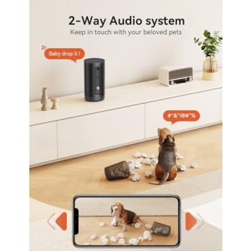 WOPET 300° Treat Dispenser Pet Camera with 1080P HD