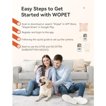 WOPET 300° Treat Dispenser Pet Camera with 1080P HD