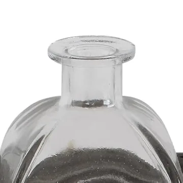 Elegant Decorative Iron Rectangle Tray with 5 Glass Vases