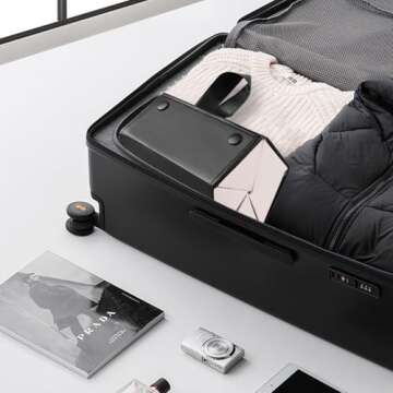 SZYMWS Sunglasses Case Organizer 5 Slot Travel Glasses Case Multiple Sunglasses Holder Organizer Eyeglasses Storage Box (Black+Grey)