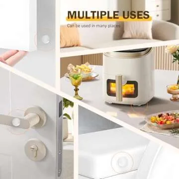 QUEENTI Silicone 160 Pcs Cabinet Door Bumpers Round, 1/2" Diameter Self Adhesive Clear Cupboard Door Drawer Bumpers for Kitchen Cabinets Cutting Boards Picture Frames