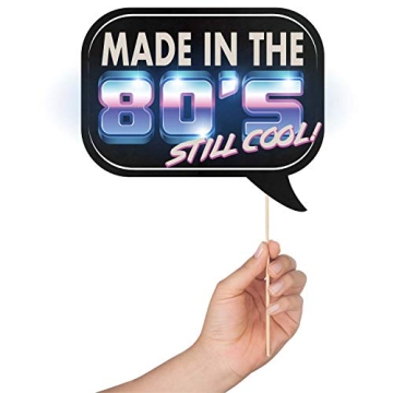 80s Photo Booth Props - Fun 41-pc Kit for Themed Parties