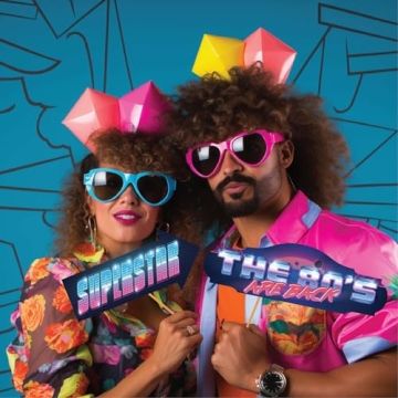 80s Photo Booth Props - Fun 41-pc Kit for Themed Parties