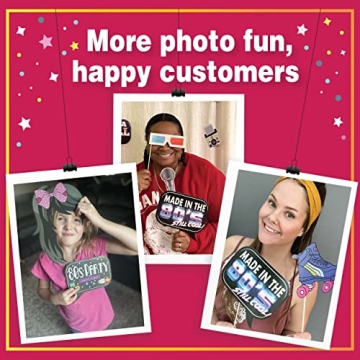 80s Photo Booth Props - Fun 41-pc Kit for Themed Parties