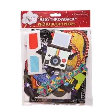 80s Photo Booth Props - Fun 41-pc Kit for Themed Parties