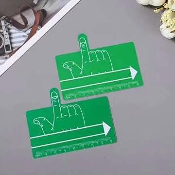 HisiLucky 24Pcs Kids One Finger Spacer Colorful Writing Sheets Reading Aid Spacers Practical Handwriting Tool for School, Office, Multicolor, 24 Count (Pack of 1)