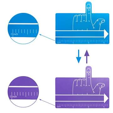 HisiLucky 24Pcs Kids One Finger Spacer Colorful Writing Sheets Reading Aid Spacers Practical Handwriting Tool for School, Office, Multicolor, 24 Count (Pack of 1)