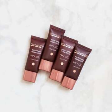 Manna Kadar Beauty C3 Flawless Linen Photo Finish Foundation - Long Lasting, Medium to Full Coverage, Flawless Look, Matte Finish, Water Based, Vitamin E, Antioxidants, Wheat Germ Improves Elasticity