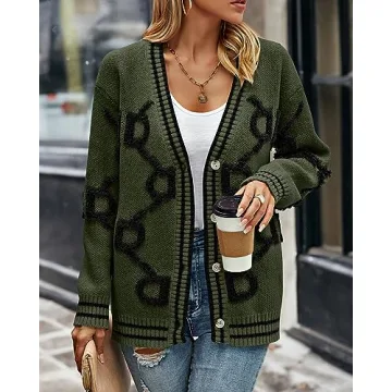 Shop PRETTYGARDEN Women's Chunky Knit Cardigans