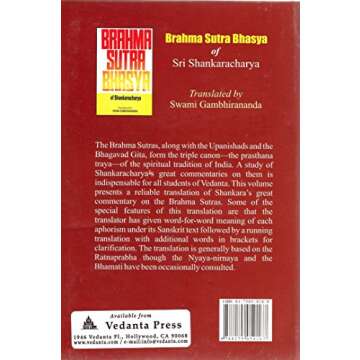 Eight Upanishads, with the Commentary of Sankaracarya, Vol. I