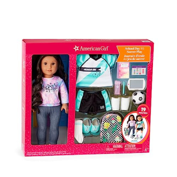 American Girl Truly Me 18-inch Doll with Soccer Set and Supplies