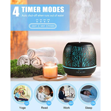 Bligi 500ml Diffuser with Remote Control for a Relaxing Home