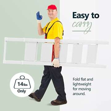 WOA WOA Lightweight 5 Step Ladder - Foldable & Safe