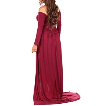 Maternity Off Shoulder Gown Ideal for Photoshoots