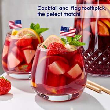 American Flag Toothpicks - Perfect for Patriotic Celebrations
