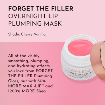 LAWLESS Cherry Vanilla Lip Mask for Plump, Hydrated Lips