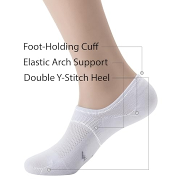 Pro Mountain Seamless No Show Socks for Women - 6 Pack