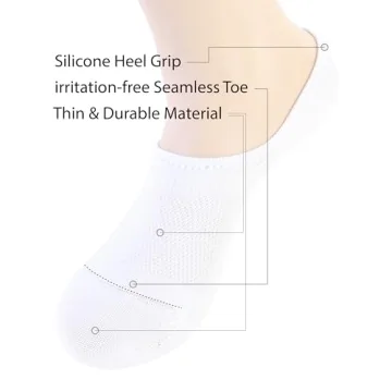 Pro Mountain Seamless No Show Socks for Women - 6 Pack