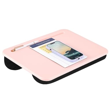 LAPGEAR Compact Lap Desk Rose Quartz Perfect for Laptops