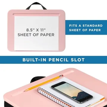 LAPGEAR Compact Lap Desk Rose Quartz Perfect for Laptops