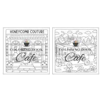Cute Shop: Sweet and Simple Coloring Book for Adults and Kids Featuring Charming Shops with Adorable Animal Characters (Cute and Simple Coloring Books)