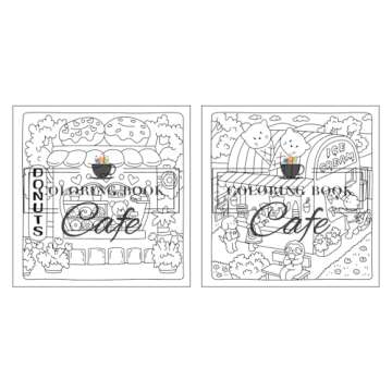 Cute Shop: Sweet and Simple Coloring Book for Adults and Kids Featuring Charming Shops with Adorable Animal Characters (Cute and Simple Coloring Books)