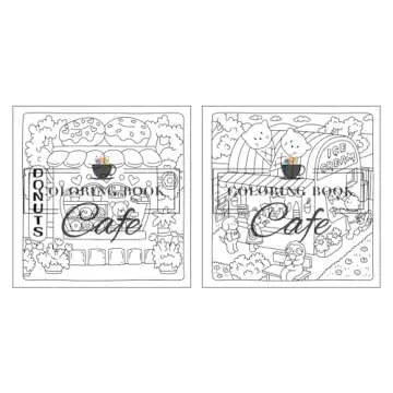 Cute Shop: Sweet and Simple Coloring Book for Adults and Kids Featuring Charming Shops with Adorable Animal Characters (Cute and Simple Coloring Books)