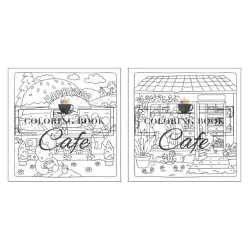 Cute Shop: Sweet and Simple Coloring Book for Adults and Kids Featuring Charming Shops with Adorable Animal Characters (Cute and Simple Coloring Books)