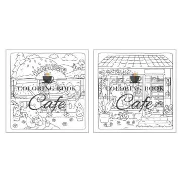 Cute Shop: Sweet and Simple Coloring Book for Adults and Kids Featuring Charming Shops with Adorable Animal Characters (Cute and Simple Coloring Books)