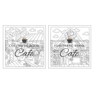 Cute Shop: Sweet and Simple Coloring Book for Adults and Kids Featuring Charming Shops with Adorable Animal Characters (Cute and Simple Coloring Books)