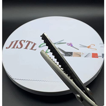 JISTL Green Pinking Shears with Comfort Grip for Crafts